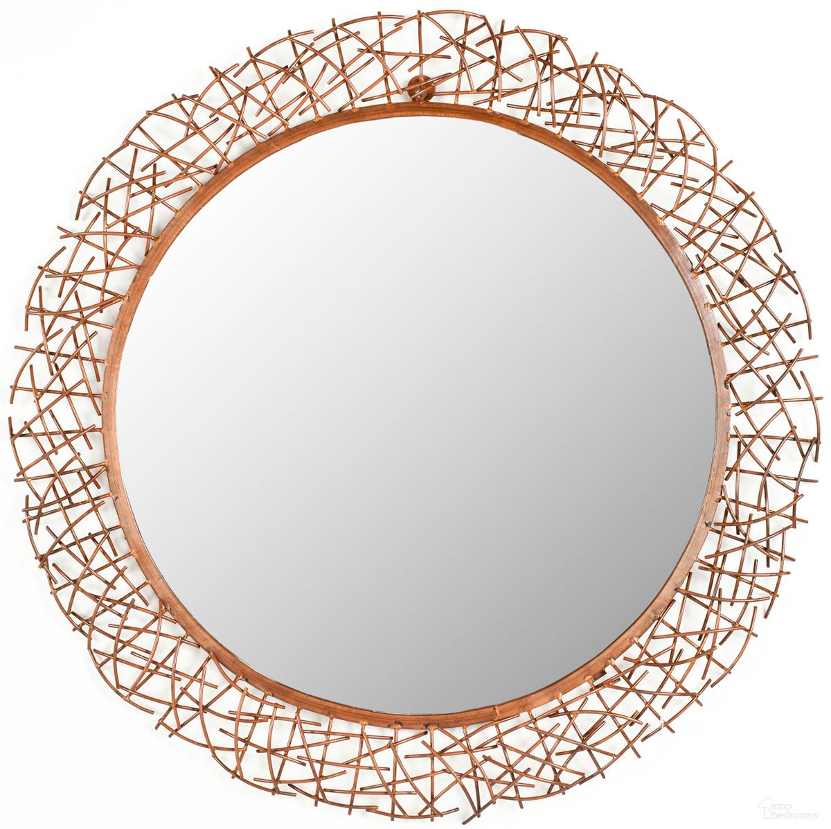 The appearance of Twig Mirror designed by Safavieh in the modern / contemporary interior design. This copper piece of furniture was selected by 1StopBedrooms from Safavieh MIR Collection to add a touch of cosiness and style into your home. Sku: MIR3004A. Material: Iron.