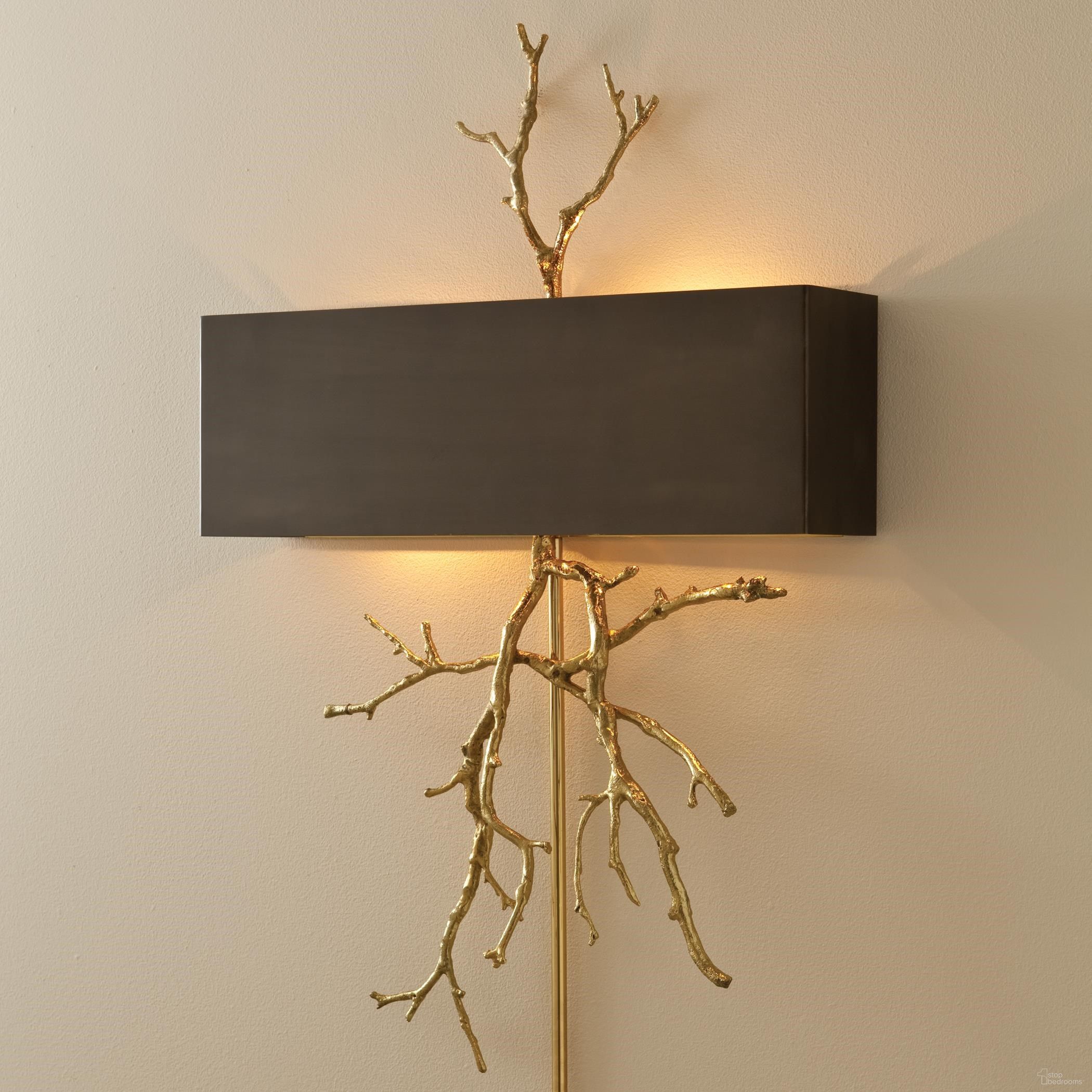 The appearance of Twig Wall Sconce In Brass And Bronze designed by Global Views in the modern / contemporary interior design. This bronze piece of furniture  was selected by 1StopBedrooms from Twig Collection to add a touch of cosiness and style into your home. Sku: 991800-HW. Material: Brass.