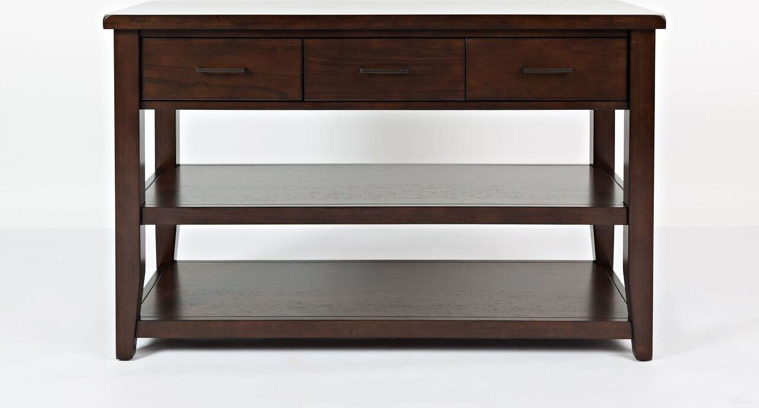 The appearance of Twin Cities Brown Sofa Table In Brown designed by Jofran in the transitional interior design. This brown piece of furniture  was selected by 1StopBedrooms from Twin Cities Collection to add a touch of cosiness and style into your home. Sku: 1790-4. Material: MDF.
