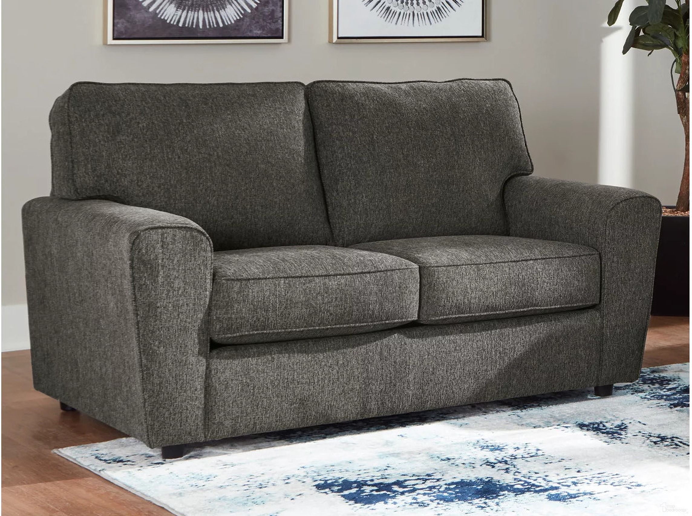 The appearance of Twin Harbor Loveseat In Granite designed by Signature Design by Ashley in the modern / contemporary interior design. This granite piece of furniture was selected by 1StopBedrooms from Twin Harbor Collection to add a touch of cosiness and style into your home. Sku: 7179535. Material: Cotton.