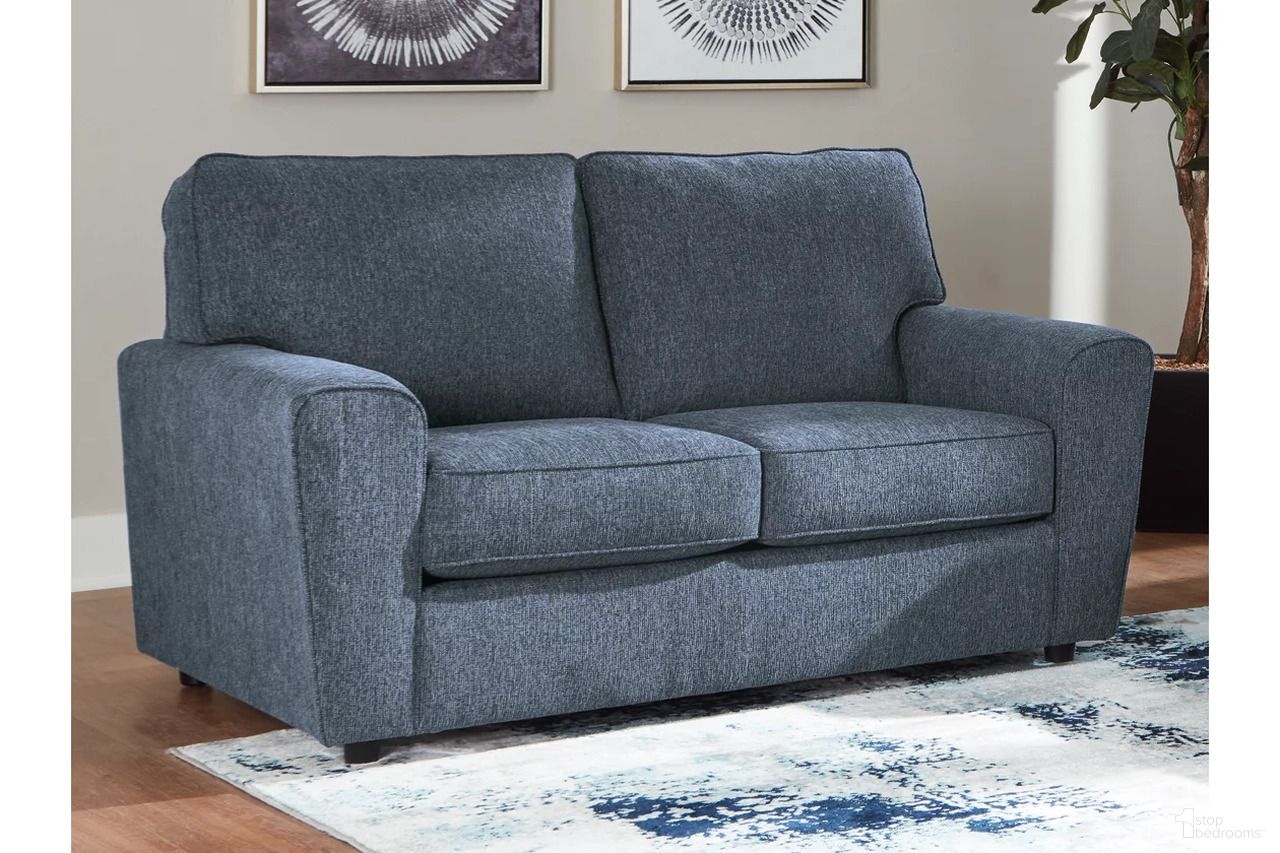 The appearance of Twin Harbor Loveseat In Ink designed by Signature Design by Ashley in the modern / contemporary interior design. This ink piece of furniture was selected by 1StopBedrooms from Twin Harbor Collection to add a touch of cosiness and style into your home. Sku: 7179635. Material: Polyester.