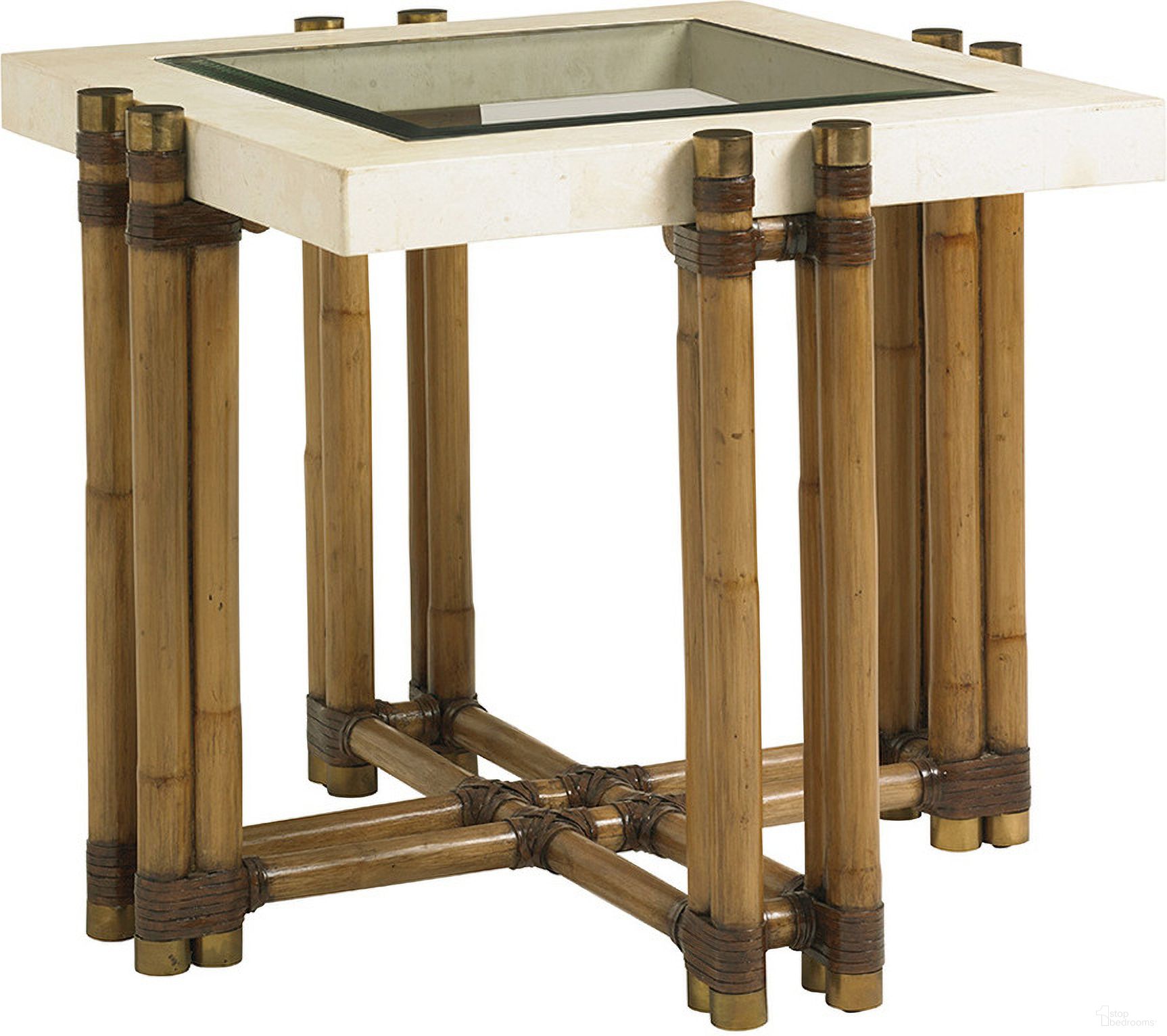 The appearance of Twin Palms Los Cabos Lamp Table In Sand designed by Tommy Bahama in the cabin / lodge interior design. This sand piece of furniture was selected by 1StopBedrooms from Twin Palms Collection to add a touch of cosiness and style into your home. Sku: 558-957. Material: Wood.