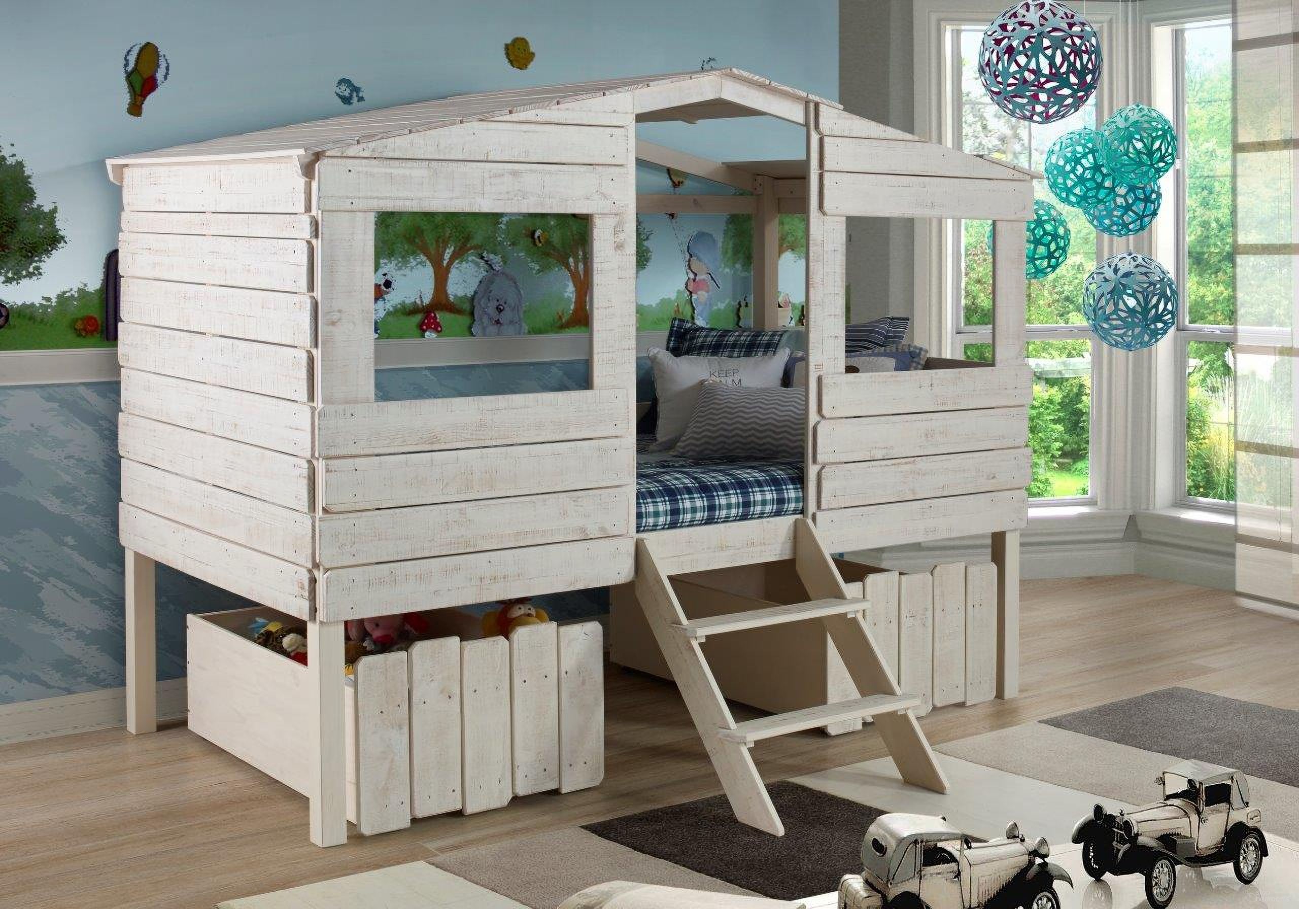 The appearance of Twin Tree House Loft Rustic Sand W-Drawers designed by DONCO kids in the cabin / lodge interior design. This sand piece of furniture was selected by 1StopBedrooms from to add a touch of cosiness and style into your home. Sku: 1380-TLRS_1381-RS. Material: Wood. Bed Size: Twin. Bed Type: Loft Bed.