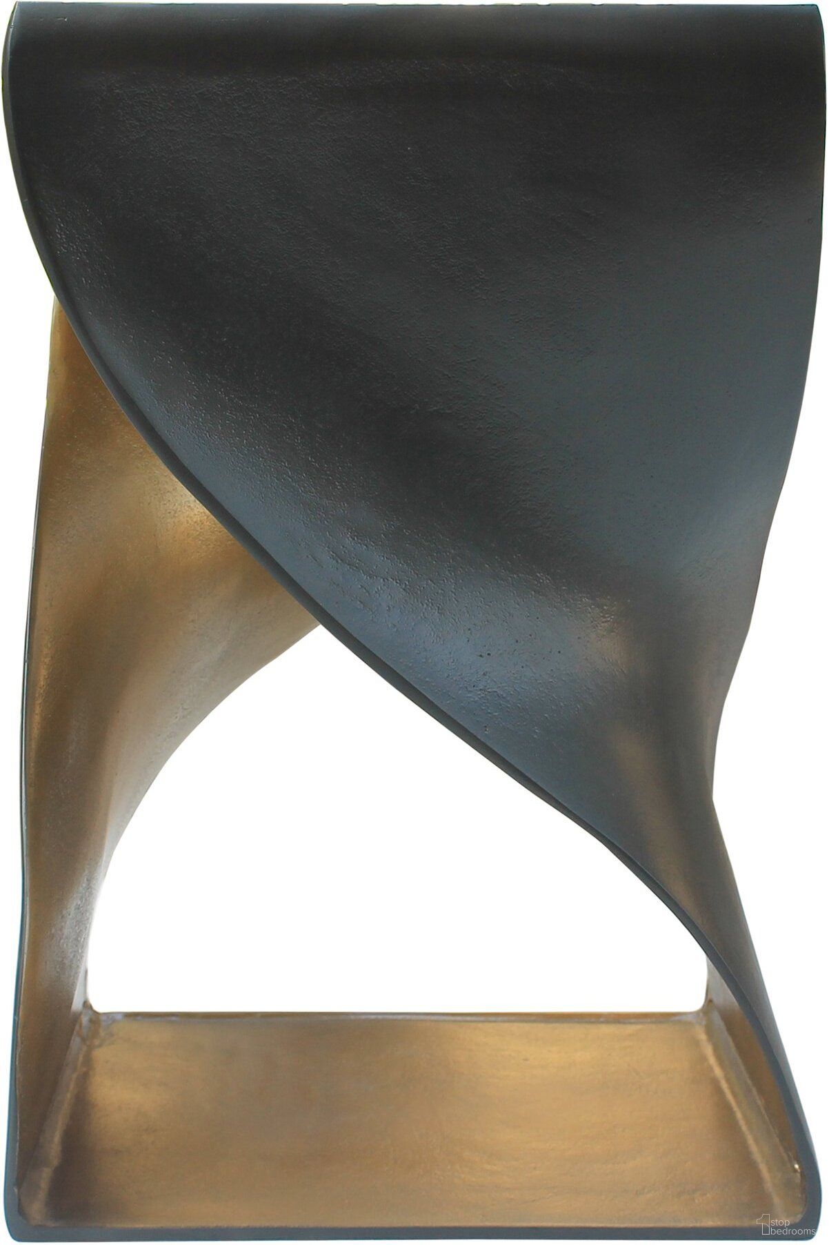 The appearance of Twist Accent Table Black designed by Moes Home in the modern / contemporary interior design. This black piece of furniture  was selected by 1StopBedrooms from Twist Collection to add a touch of cosiness and style into your home. Sku: QK-1008-02. Material: Aluminum.