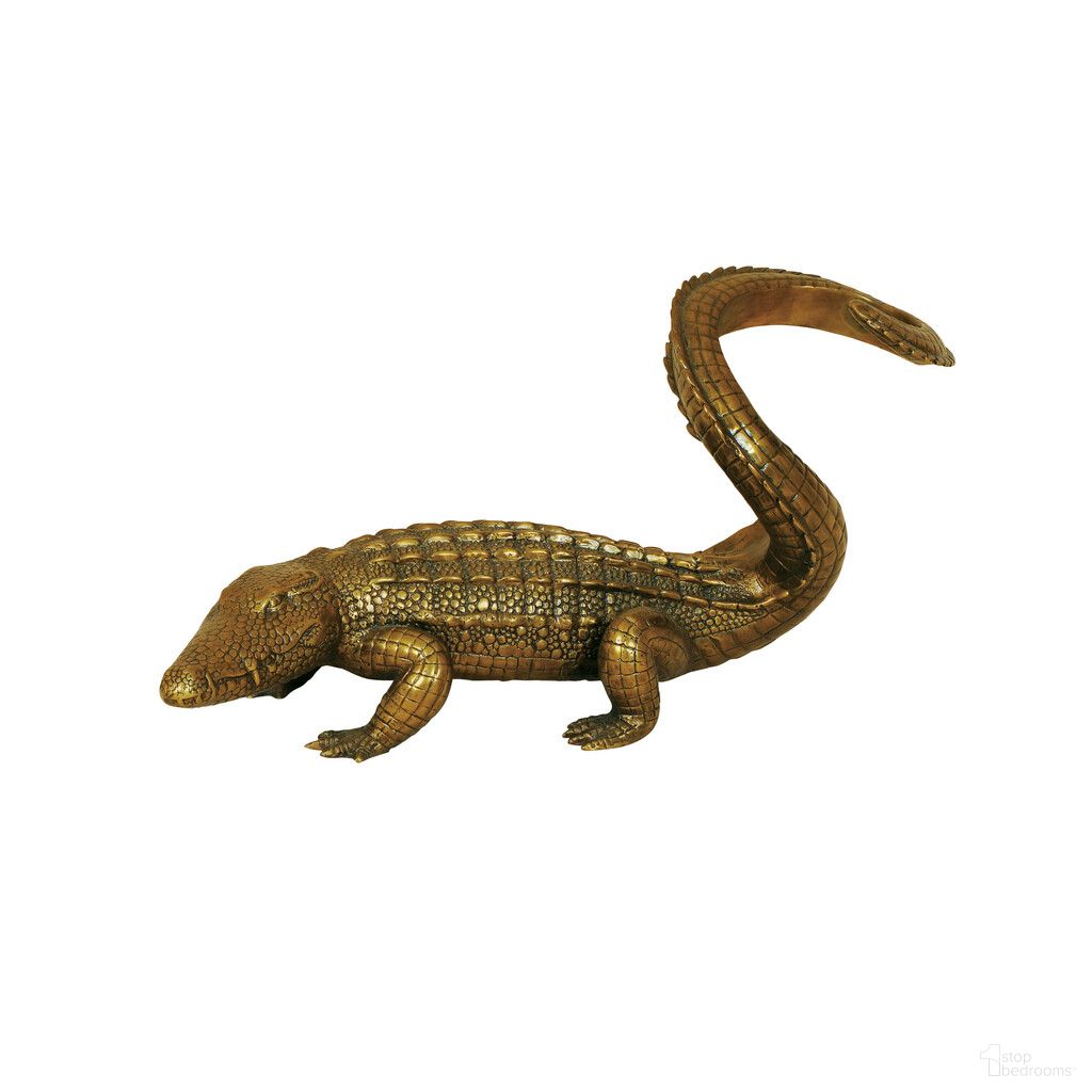 The appearance of Twisted Crocodile Wine Holder In Brass designed by Maitland-Smith in the modern / contemporary interior design. This brass piece of furniture was selected by 1StopBedrooms from Maitland Smith Collection to add a touch of cosiness and style into your home. Sku: 8143-12. Material: Brass.
