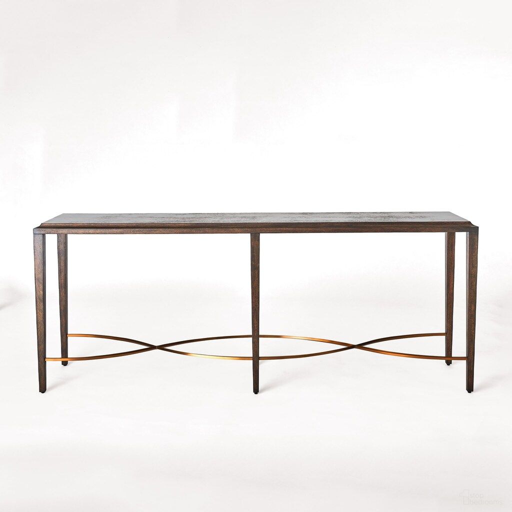 The appearance of Twisted Rail Console In Okume and Brass designed by Global Views in the modern / contemporary interior design. This okume/brass piece of furniture was selected by 1StopBedrooms from to add a touch of cosiness and style into your home. Sku: EN220006. Material: Brass.