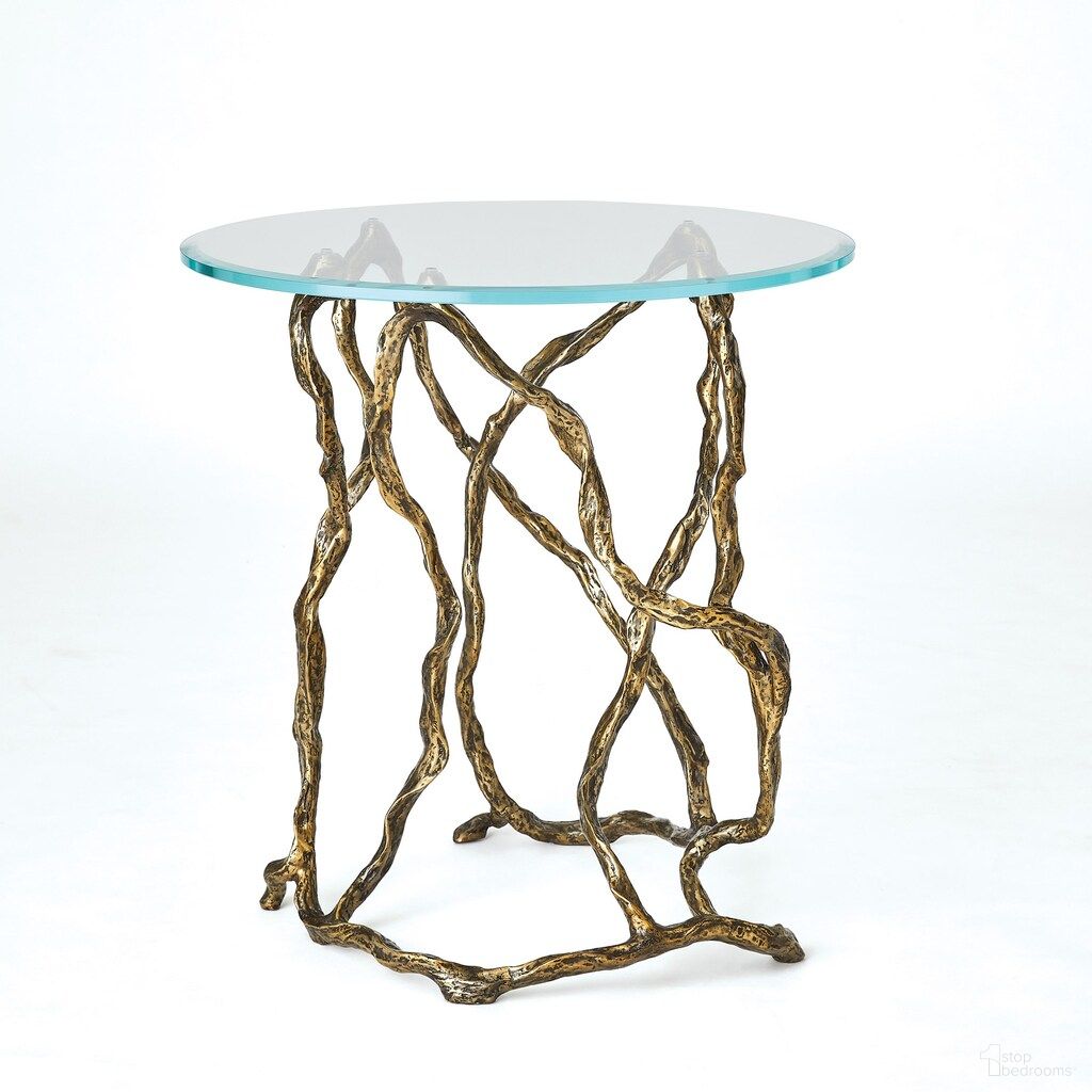 The appearance of Twistwood Side Table In Antique Brass designed by Global Views in the modern / contemporary interior design. This antique brass piece of furniture was selected by 1StopBedrooms from Twistwood Collection to add a touch of cosiness and style into your home. Sku: 780762. Material: Brass.