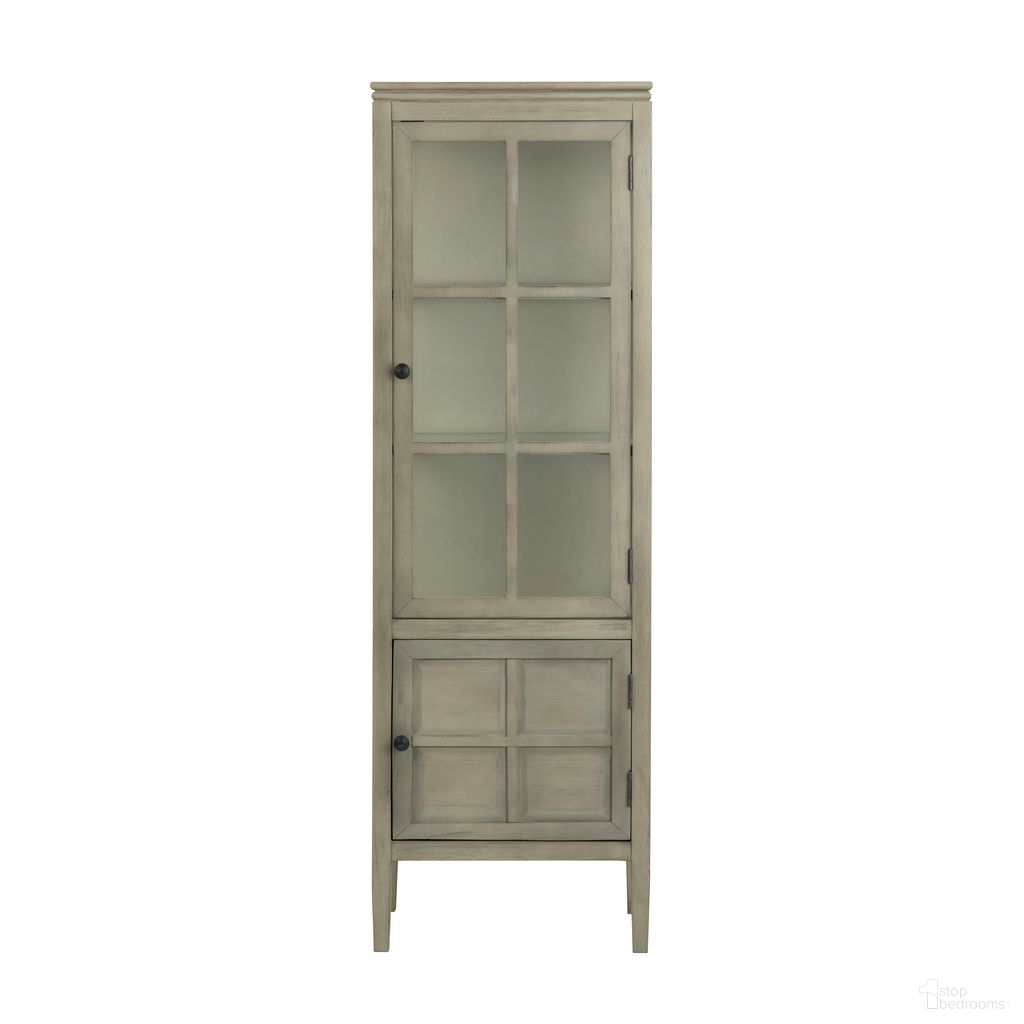 The appearance of Two-Door Acacia Curio/Accent Cabinet In Gray designed by Crestview Collection in the traditional interior design. This gray piece of furniture was selected by 1StopBedrooms from to add a touch of cosiness and style into your home. Sku: CVFVR8001. Material: Solid Wood.