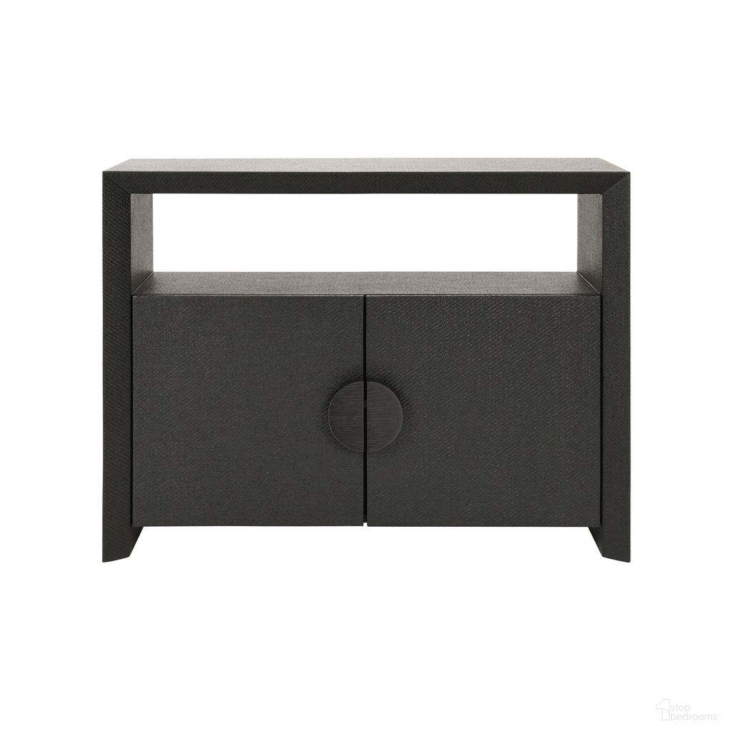 The appearance of Two Door Console In Black designed by Worlds Away in the modern / contemporary interior design. This black piece of furniture was selected by 1StopBedrooms from to add a touch of cosiness and style into your home. Sku: ASPEN BLK. Material: Solid Wood.