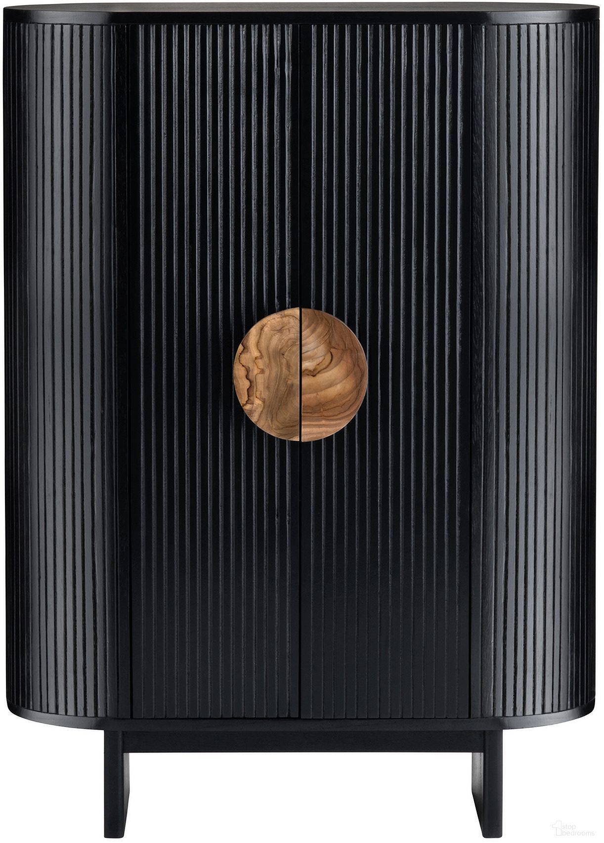 The appearance of Two-Door Tall Cabinet In Black designed by Crestview Collection in the transitional interior design. This black piece of furniture was selected by 1StopBedrooms from to add a touch of cosiness and style into your home. Sku: CVFDR1172. Material: Solid Wood.