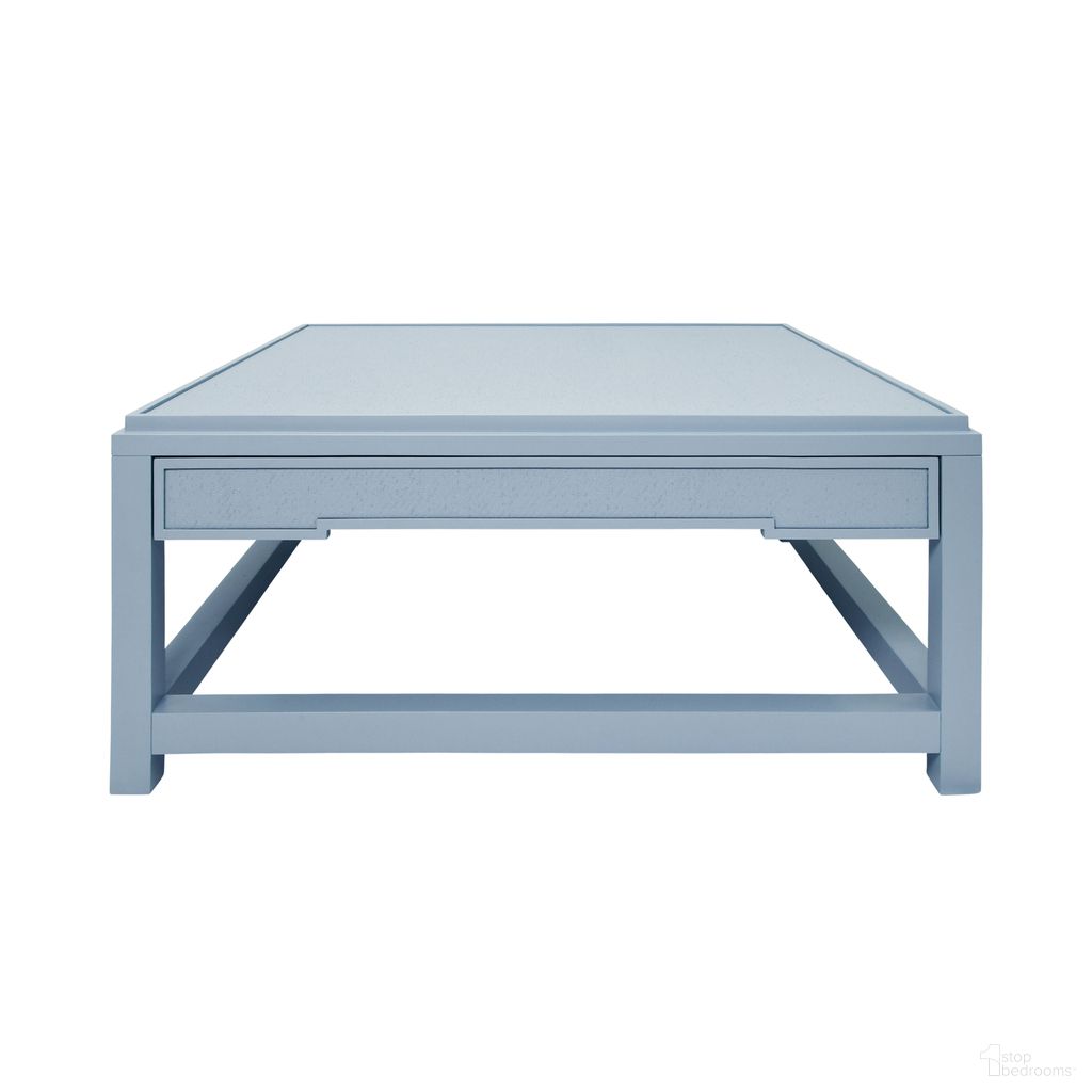 The appearance of Two Hidden Drawer Coffee Table In Blue designed by Worlds Away in the interior design. This blue piece of furniture was selected by 1StopBedrooms from to add a touch of cosiness and style into your home. Sku: LOCKLIN LB.