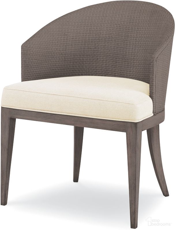 The appearance of Tybee Chair In Mink and Flax designed by Century Furniture in the modern / contemporary interior design. This mink and flax piece of furniture was selected by 1StopBedrooms from Curate Collection to add a touch of cosiness and style into your home. Sku: CT4004-MK-FL. Material: Mahogany.