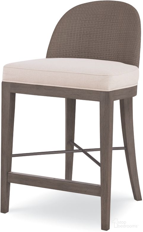 The appearance of Tybee Counter Stool In Mink and Flax designed by Century Furniture in the modern / contemporary interior design. This mink and flax piece of furniture  was selected by 1StopBedrooms from Curate Collection to add a touch of cosiness and style into your home. Sku: CT4004C-MK-FL. Material: Mahogany.