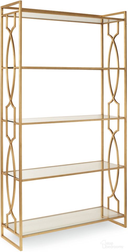 The appearance of Tyler Etagere In Gold designed by Century Furniture in the modern / contemporary interior design. This gold piece of furniture was selected by 1StopBedrooms from Monarch Collection to add a touch of cosiness and style into your home. Sku: MN5464. Material: Metal.