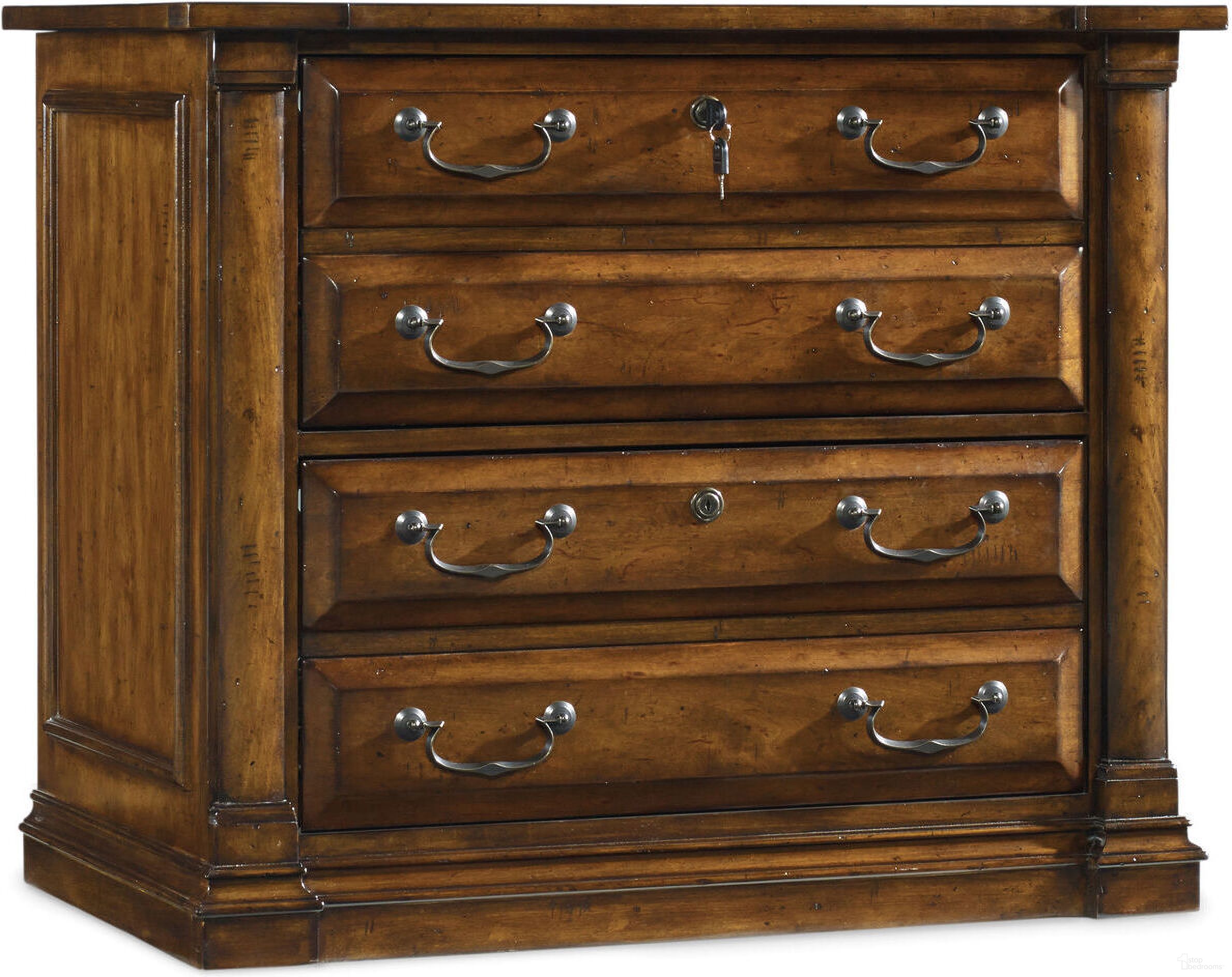 The appearance of Tynecastle Medium Wood Lateral File designed by Hooker in the traditional interior design. This medium wood piece of furniture was selected by 1StopBedrooms from Tynecastle Collection to add a touch of cosiness and style into your home. Sku: 5323-10466. Material: Veneer.
