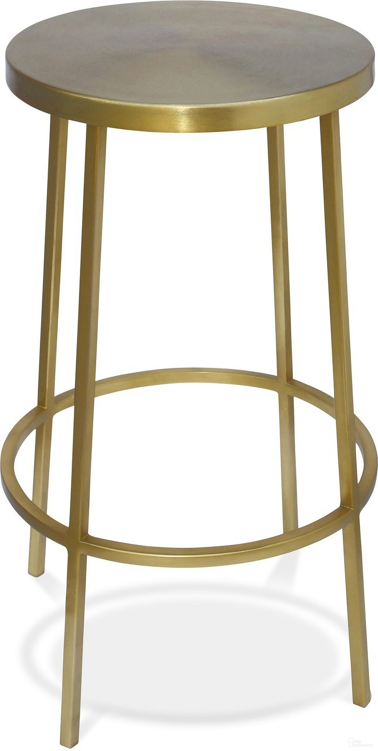 The appearance of Tyson Iron Counter Stool In Gold designed by Meridian in the modern / contemporary interior design. This gold piece of furniture was selected by 1StopBedrooms from Tyson Collection to add a touch of cosiness and style into your home. Sku: 949Gold. Material: Iron.