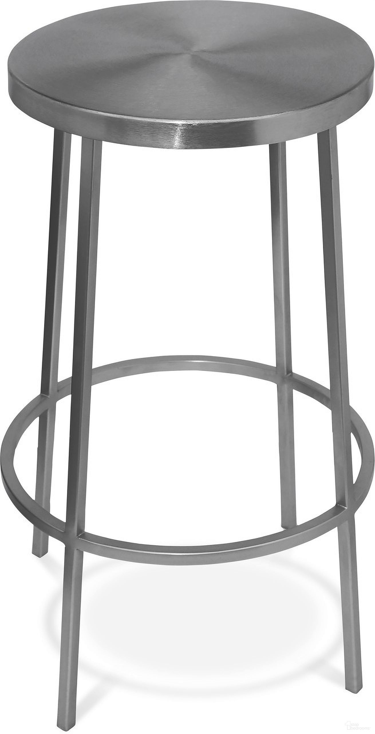 The appearance of Tyson Iron Counter Stool In Silver designed by Meridian in the modern / contemporary interior design. This silver piece of furniture  was selected by 1StopBedrooms from Tyson Collection to add a touch of cosiness and style into your home. Sku: 949Silver. Material: Iron.