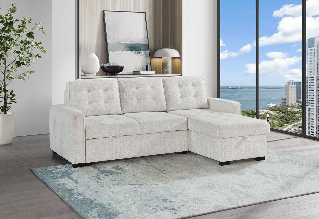 The appearance of U0707 Reversible Sofa Bed In Chalk designed by Global Furniture USA in the modern / contemporary interior design. This chalk piece of furniture was selected by 1StopBedrooms from U0707 Collection to add a touch of cosiness and style into your home. Sku: U0707-CHALK-REV CHS;U0707-CHALK-REV SOFA BED. Material: Metal.