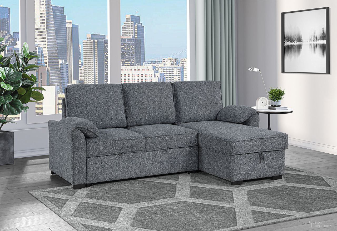 The appearance of U0808 Reversible Sofa Bed In Dark Grey designed by Global Furniture USA in the modern / contemporary interior design. This dark grey piece of furniture was selected by 1StopBedrooms from U0808 Collection to add a touch of cosiness and style into your home. Sku: U0808-DARK GREY-REV CHS;U0808-DARK GREY-REV SOFA BED. Material: Metal.