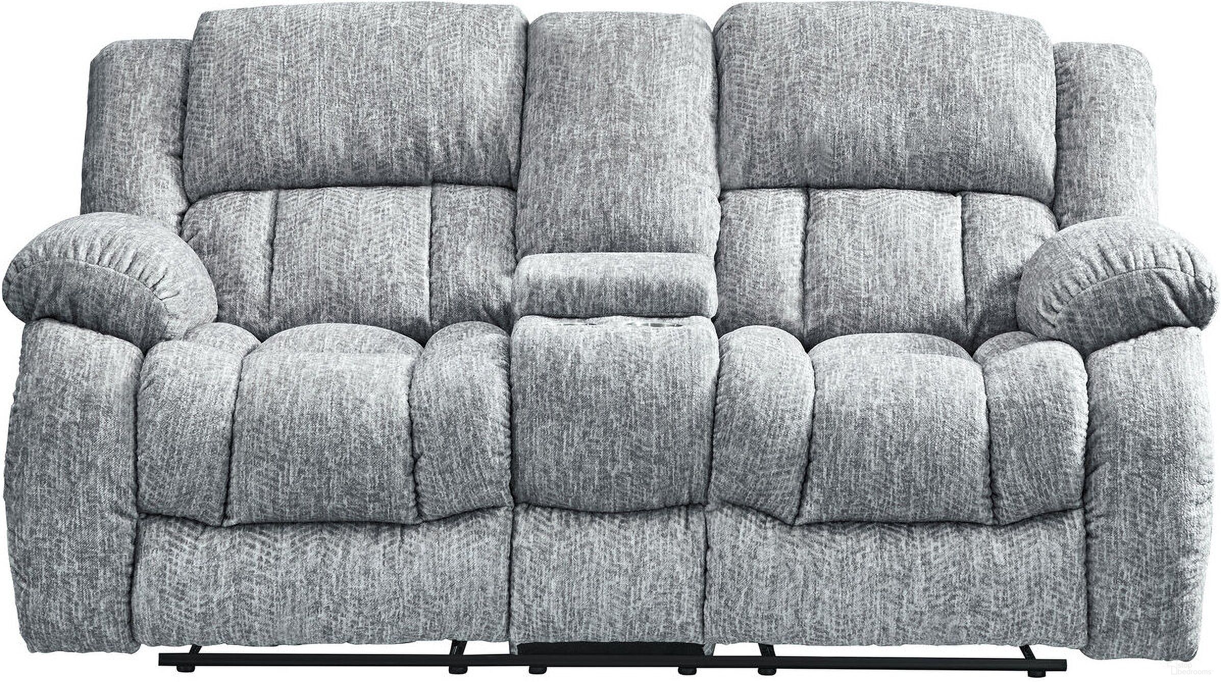 The appearance of U250 Console Reclining Loveseat In Grey designed by Global Furniture USA in the transitional interior design. This grey piece of furniture was selected by 1StopBedrooms from U250 Collection to add a touch of cosiness and style into your home. Sku: U250-GREY-CRLS. Material: Fabric.