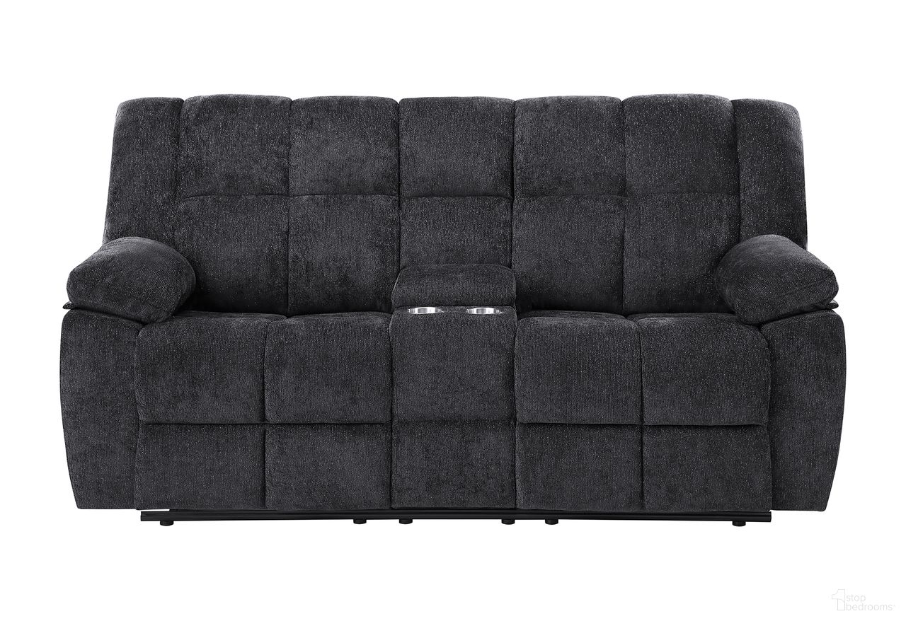 The appearance of U6000 Console Reclining Loveseat In Black designed by Global Furniture USA in the modern / contemporary interior design. This black piece of furniture was selected by 1StopBedrooms from U6000 Collection to add a touch of cosiness and style into your home. Sku: U6000-BLACK-CRLS-N. Material: Fabric.