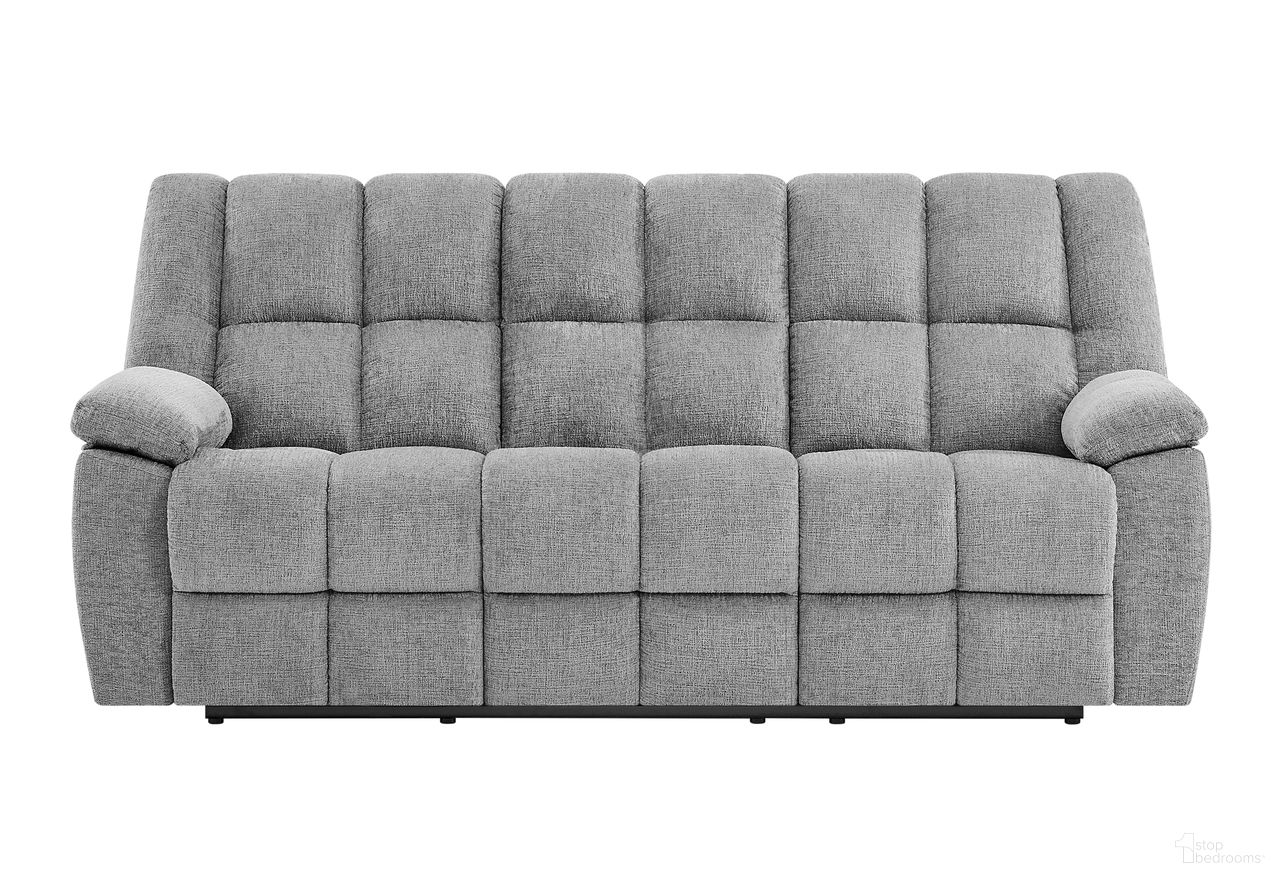 The appearance of U6000 Reclining Sofa In Smoke designed by Global Furniture USA in the country / farmhouse interior design. This smoke piece of furniture  was selected by 1StopBedrooms from U6000 Collection to add a touch of cosiness and style into your home. Sku: U6000-SMOKE-RS-N. Material: Leather Like Vinyl.