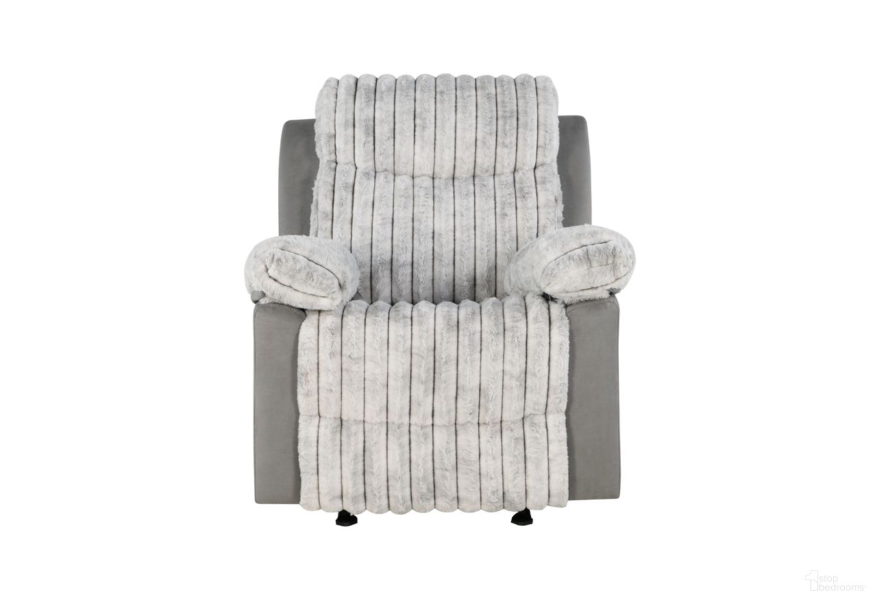 The appearance of U6028 Glider Recliner In Grey designed by Global Furniture USA in the modern / contemporary interior design. This grey piece of furniture was selected by 1StopBedrooms from U6028 Collection to add a touch of cosiness and style into your home. Sku: U6028-GREY-GR-N. Material: Fabric.