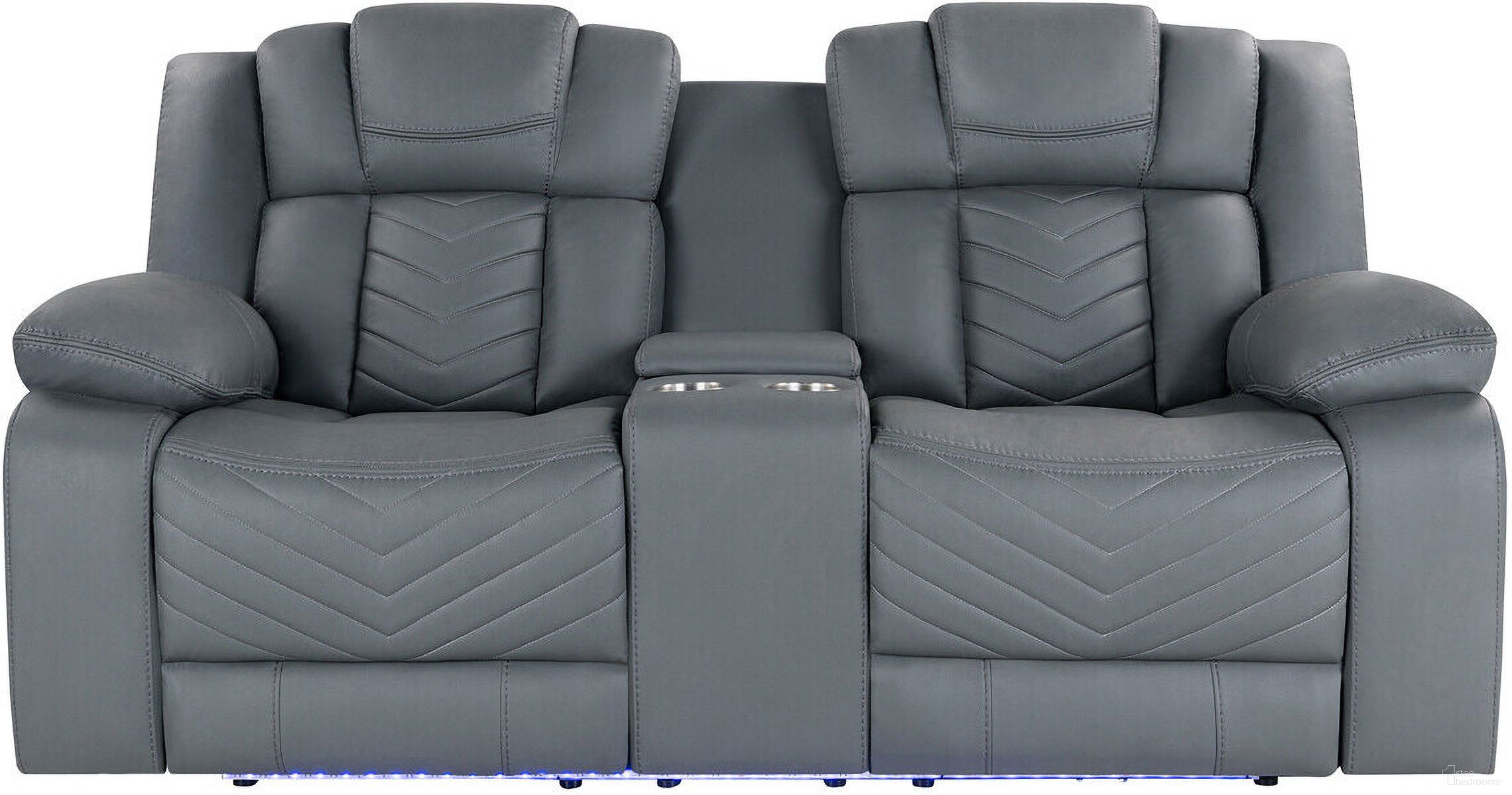 The appearance of U7068 Power Console Reclining Loveseat with LED In Grey designed by Global Furniture USA in the modern / contemporary interior design. This grey piece of furniture was selected by 1StopBedrooms from U7068 Collection to add a touch of cosiness and style into your home. Sku: U7068-GREY 10-PCRLS W/ LED. Material: Fabric.