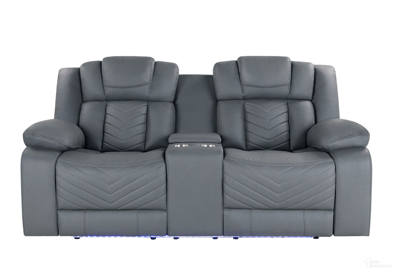 The appearance of U7069 Power Console Reclining Loveseat with LED and Immersive Sound In Grey designed by Global Furniture USA in the modern / contemporary interior design. This grey piece of furniture was selected by 1StopBedrooms from U7069 Collection to add a touch of cosiness and style into your home. Sku: U7069-GREY 10-PCRLS W/ LED + IS. Material: Fabric.