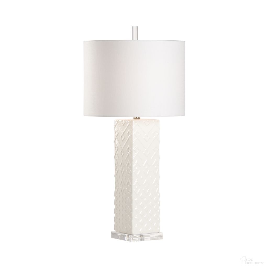 Ujamaa Lamp In White and Cream