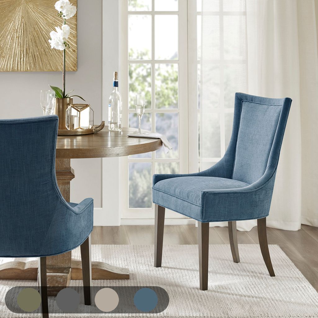 The appearance of Ultra Dining Side Chair Set of 2 In Blue designed by Olliix in the traditional interior design. This blue piece of furniture was selected by 1StopBedrooms from Ultra Collection to add a touch of cosiness and style into your home. Sku: MPS108-0302. Material: Polyester. Chair Type: Side Chair.