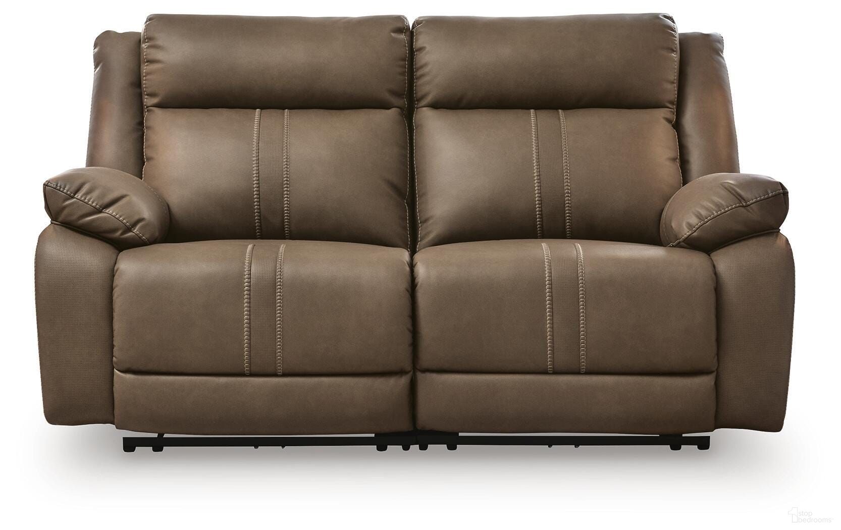 Ultra-Max 2-Piece Power Reclining Sectional Loveseat In Biscotti