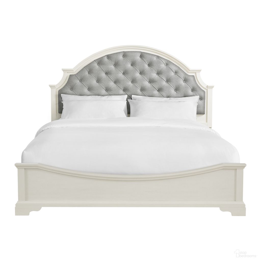 The appearance of Ulysses Youth King Upholstered Bed In Light Grey and Off White designed by Picket House in the traditional interior design. This light grey/off white piece of furniture was selected by 1StopBedrooms from Ulysses Collection to add a touch of cosiness and style into your home. Sku: Y-13160-7-KUHF;Y-13160-7-QKR. Bed Size: King. Material: Paper. Bed Type: Upholstered Bed.