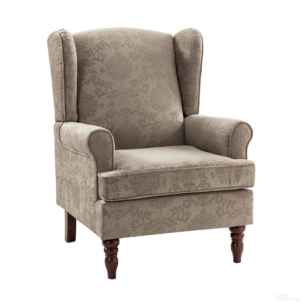 The appearance of Umberto Armchair In Brocade designed by Karat Home in the  interior design. This brocade piece of furniture  was selected by 1StopBedrooms from Umberto Collection to add a touch of cosiness and style into your home. Sku: CHHD0420-BROCADE. Material: Print Chenille Fabric.