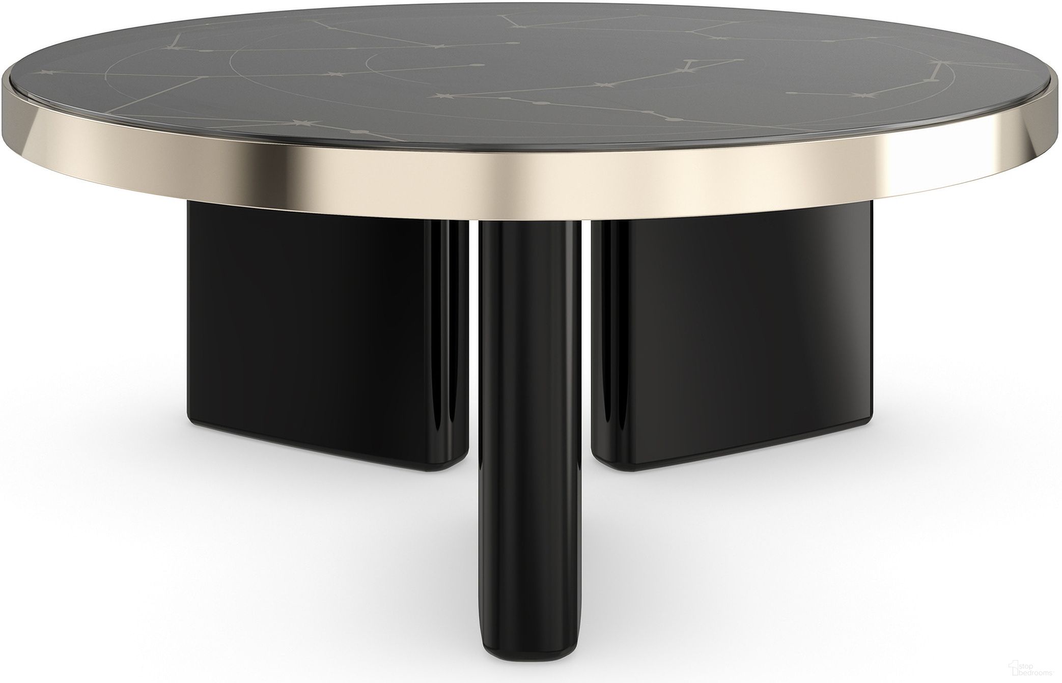 The appearance of Umbra Large Cocktail Table In Black designed by Caracole in the modern / contemporary interior design. This black piece of furniture  was selected by 1StopBedrooms from Umbra Collection to add a touch of cosiness and style into your home. Sku: SIG-023-401. Material: Glass.