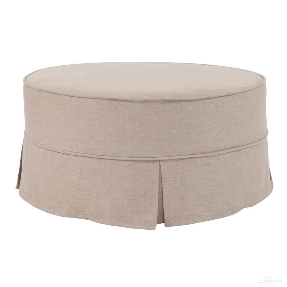 The appearance of Universal 36 Inch Cover Round Linen Slub - Skirted (Cover Only) In Natural designed by Howard Elliott in the modern / contemporary interior design. This natural piece of furniture was selected by 1StopBedrooms from Linen Universal Collection to add a touch of cosiness and style into your home. Sku: C132-610S. Material: Linen.