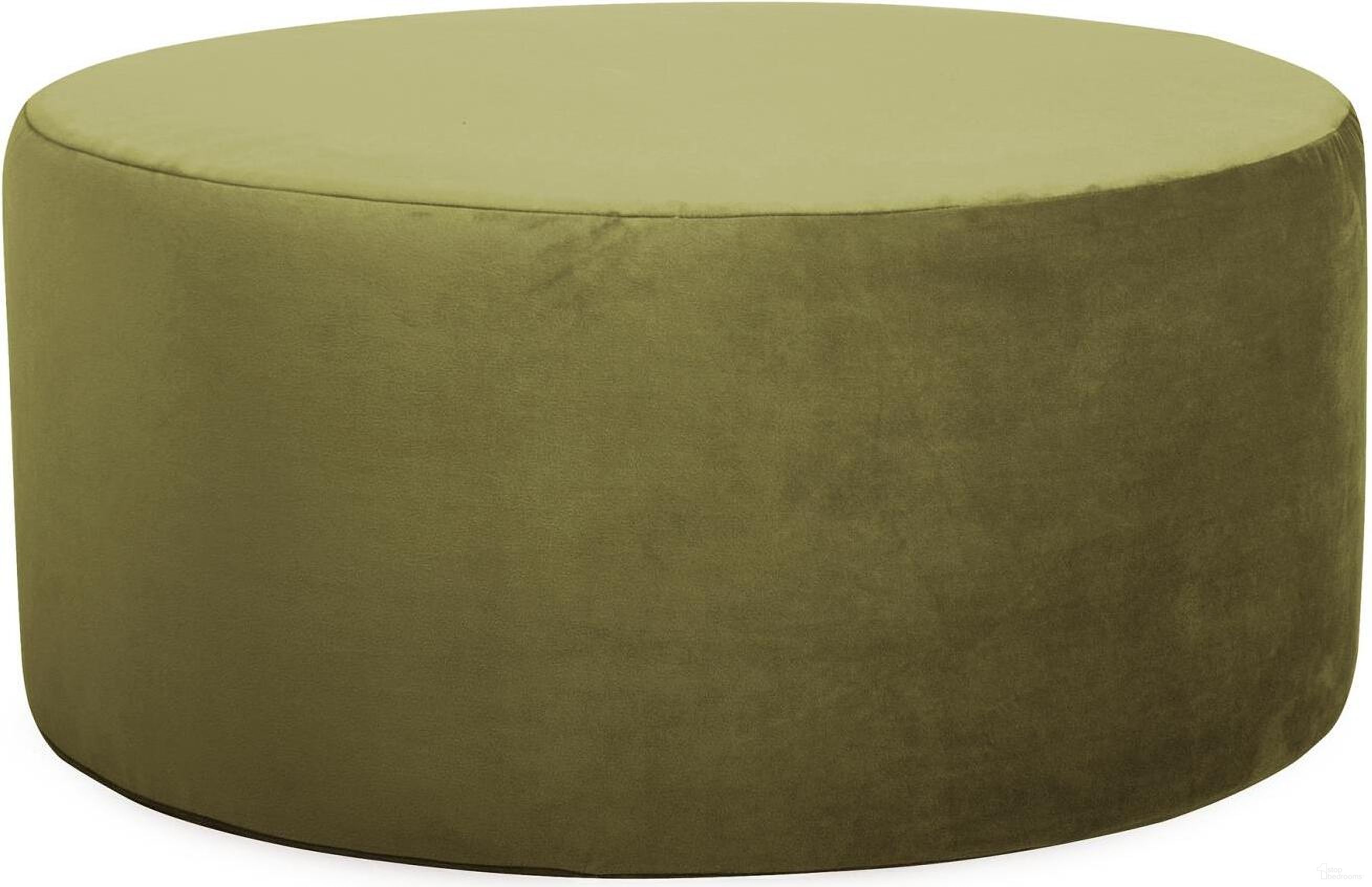 The appearance of Universal 36 Round Bella In Moss designed by Howard Elliott in the modern / contemporary interior design. This moss piece of furniture was selected by 1StopBedrooms from Bella Universal Collection to add a touch of cosiness and style into your home. Sku: 132-221. Material: Polyester.