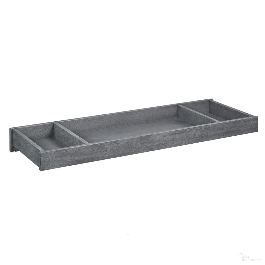 The appearance of Universal Changing Topper In Graphite Gray designed by Oxford Baby in the transitional interior design. This graphite gray piece of furniture  was selected by 1StopBedrooms from Universal Collection to add a touch of cosiness and style into your home. Sku: 22265530. Material: Wood.