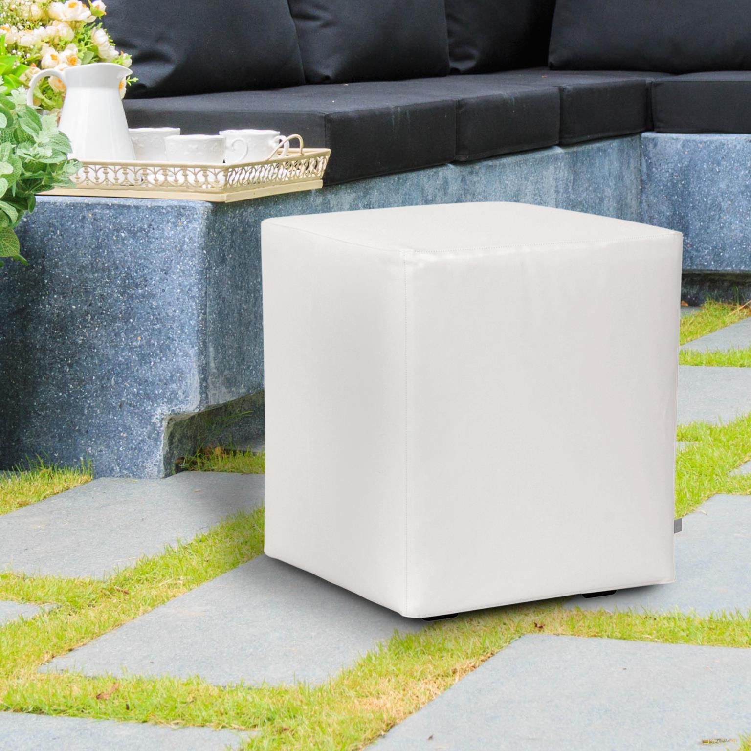 The appearance of Universal Cube Cover Atlantis (Cover Only) In White designed by Howard Elliott in the indoor/outdoor interior design. This white piece of furniture was selected by 1StopBedrooms from Atlantis Universal Collection to add a touch of cosiness and style into your home. Sku: QC128-944. Material: Polyurethane.