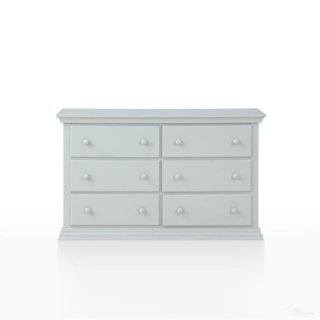 Universal Fully Assembled 6 Drawer Double Dresser In Gray