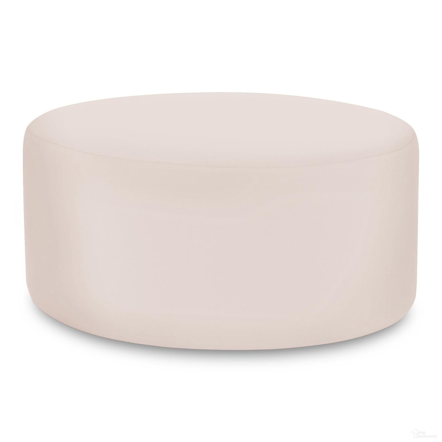 Universal Round Ottoman Cover Seascape (Cover Only) In Sand