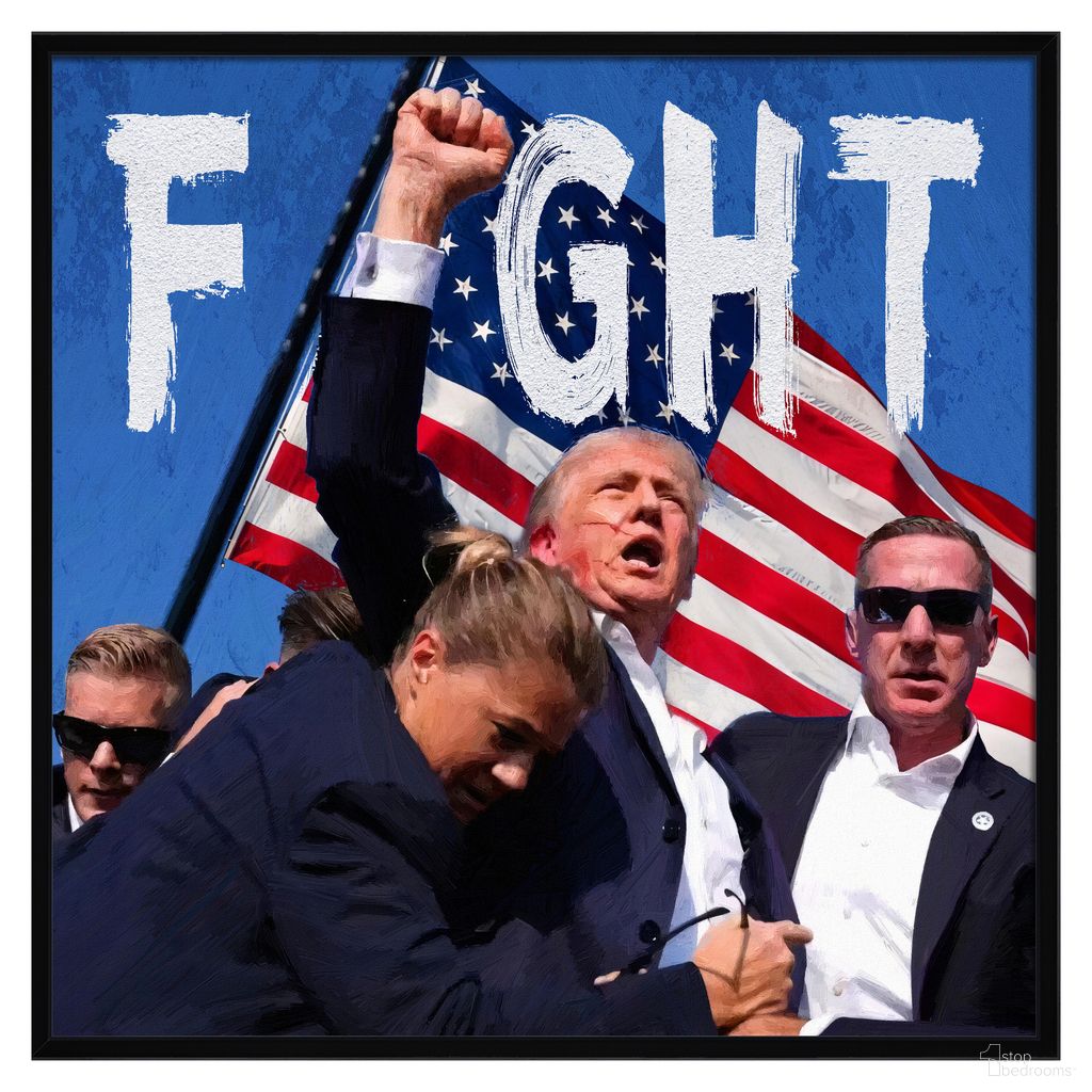 Untamed Fight Fight Fight Canvas Wall Art In Multi