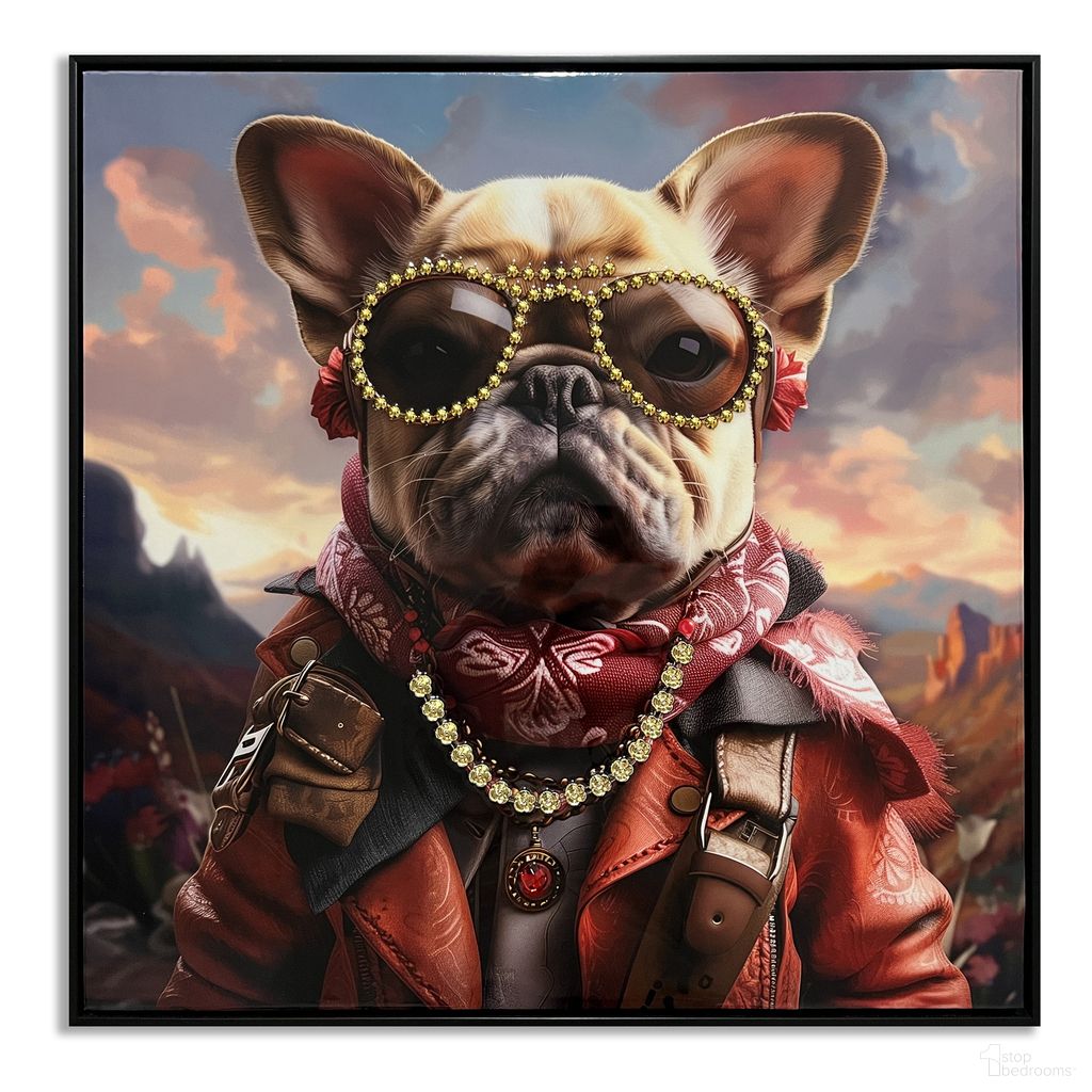 Untamed Male Fancy Dog Canvas Wall Art In Multi