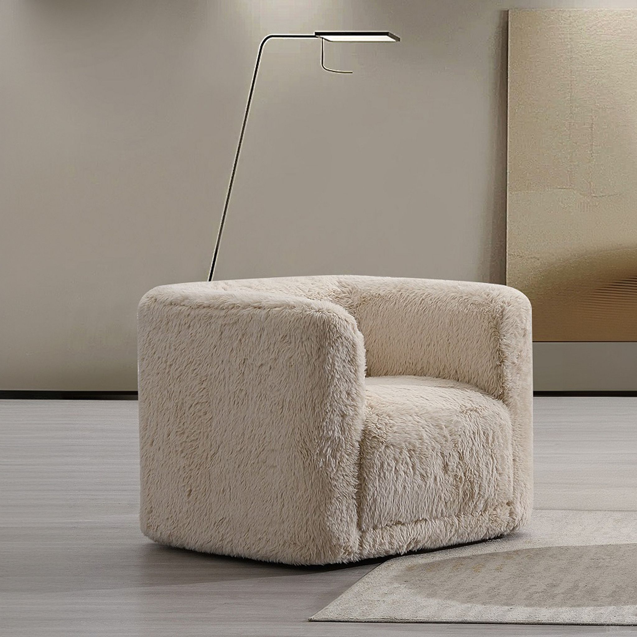 The appearance of Upendo Chair with Swivel In Beige designed by ACME in the modern / contemporary interior design. This beige piece of furniture was selected by 1StopBedrooms from Upendo Collection to add a touch of cosiness and style into your home. Sku: LV03082. Material: Plywood.