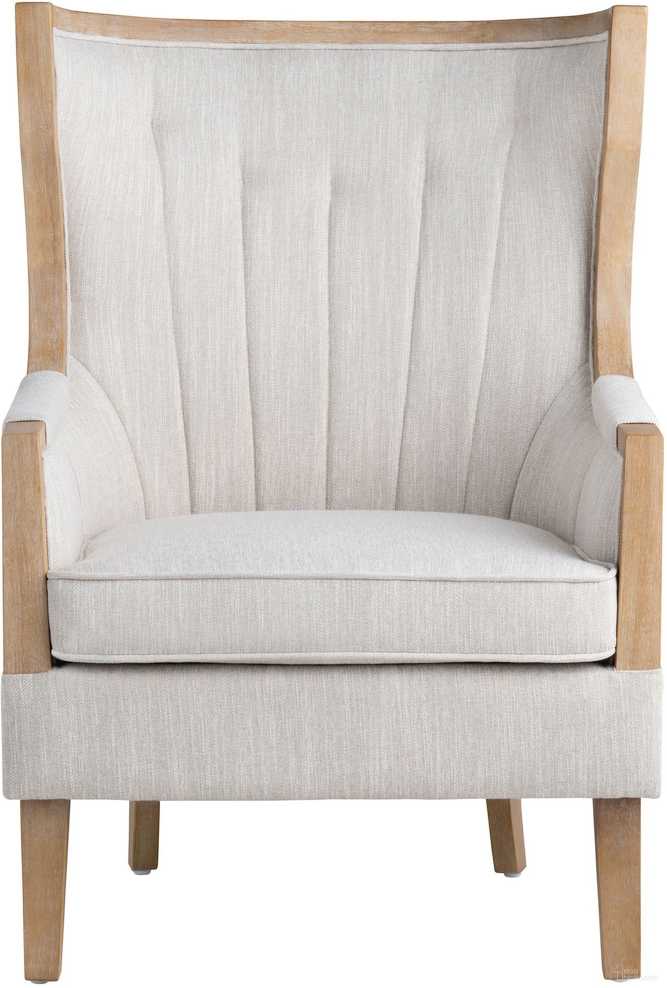 The appearance of Upholstered Accent Chair In Beige and Tan designed by Crestview Collection in the traditional interior design. This beige/tan piece of furniture  was selected by 1StopBedrooms from  to add a touch of cosiness and style into your home. Sku: CVFZR5137. Material: Linen.