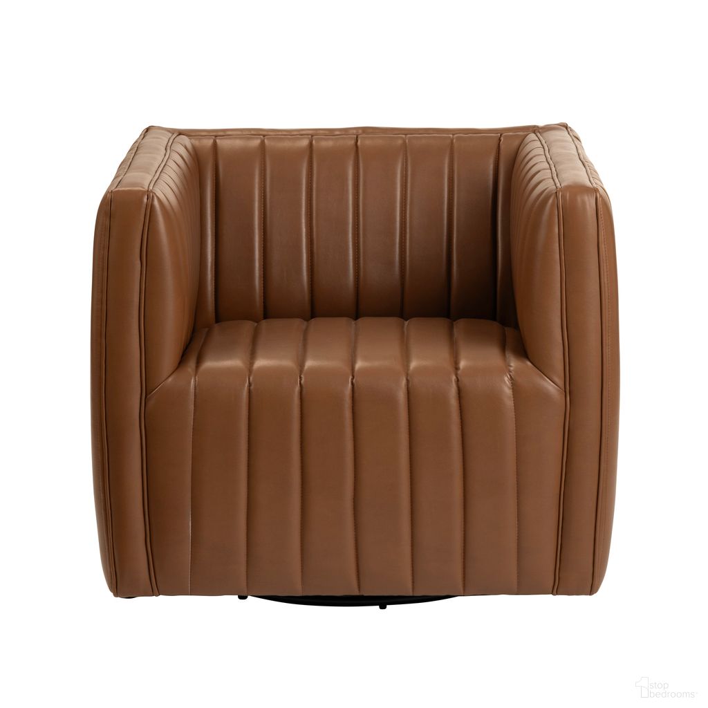 The appearance of Upholstered Accent Chair In Brown designed by Crestview Collection in the transitional interior design. This brown piece of furniture was selected by 1StopBedrooms from to add a touch of cosiness and style into your home. Sku: CVFZR6159. Material: Polyester.