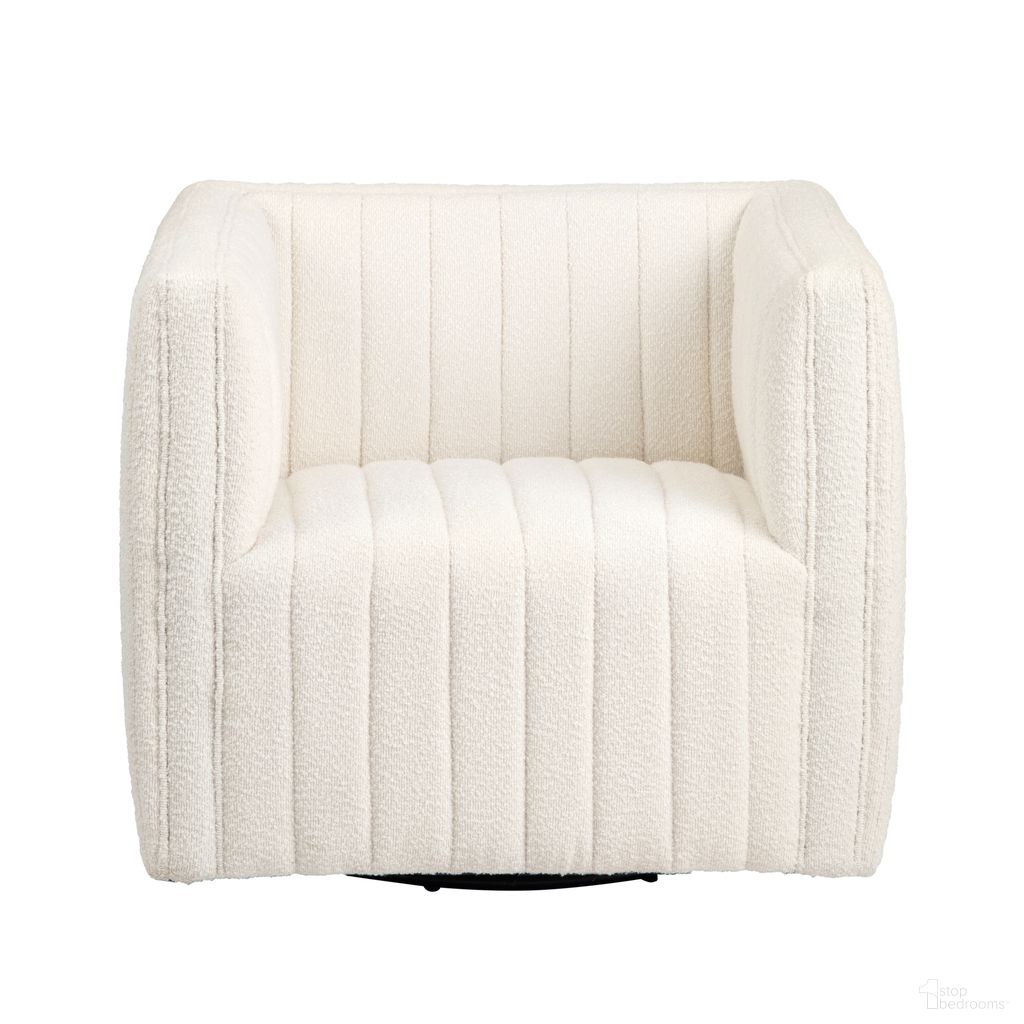 The appearance of Upholstered Accent Chair In White designed by Crestview Collection in the transitional interior design. This white piece of furniture was selected by 1StopBedrooms from to add a touch of cosiness and style into your home. Sku: CVFZR6160. Material: Boucle.