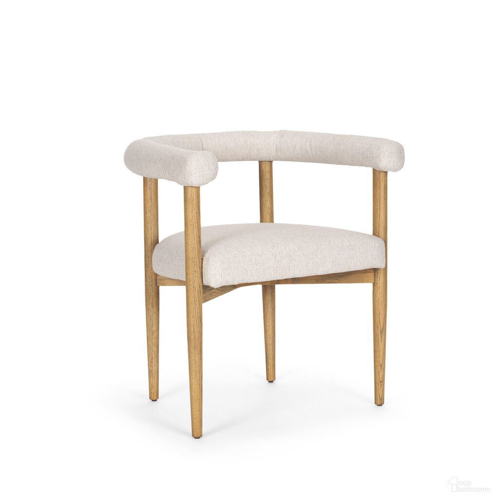 The appearance of Upholstered Cushion and Solid Wood Open Back Dining Arm Chair In Beige and Brown designed by Homeroots in the transitional interior design. This beige and brown piece of furniture was selected by 1StopBedrooms from to add a touch of cosiness and style into your home. Sku: 605670. Chair Type: Arm Chair. Material: Solid Wood.