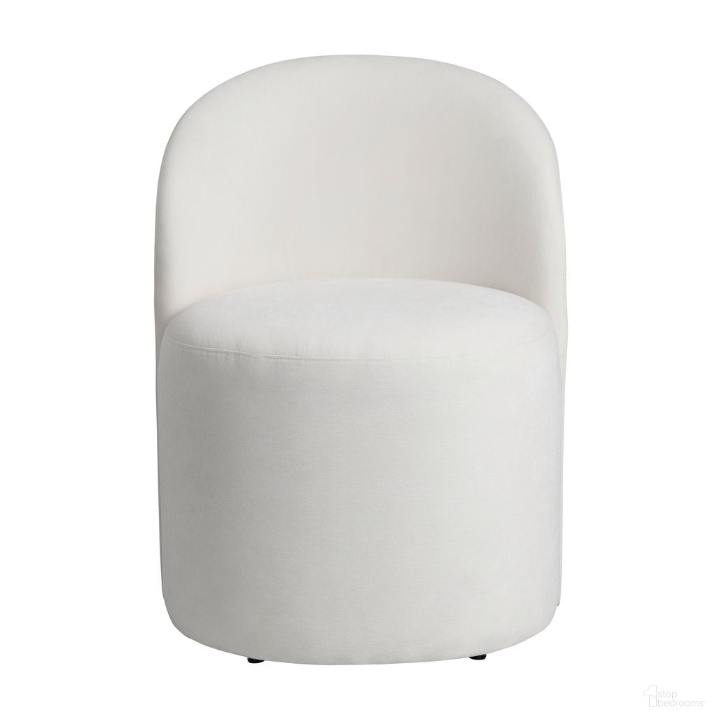 The appearance of Upholstered Dining Chairs with Castors Set of 2 In White designed by Crestview Collection in the modern / contemporary interior design. This white piece of furniture was selected by 1StopBedrooms from to add a touch of cosiness and style into your home. Sku: CVFVRD220. Material: Polyester. Chair Type: Side Chair.