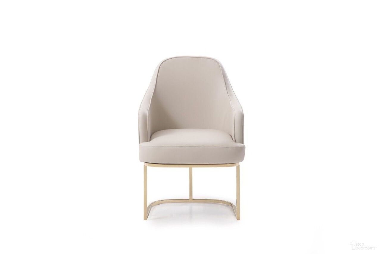 Upholstered Fabric Dining Arm Chair In Gray and Gold